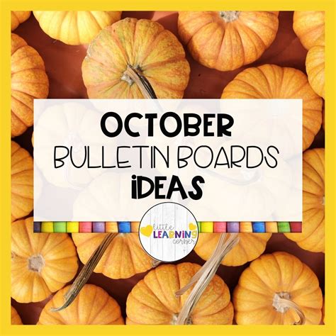 october sayings for bulletin boards